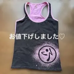 【美品】ZUMBA タンクトップXSサイズ(黒)