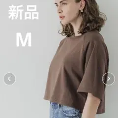 ブラウン 半袖　Tシャツ Mサイズ　coca 五分袖