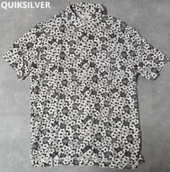 QUIKSILVER クイックシルバー　インド製 レーヨン半袖シャツ 花柄のサムネイル