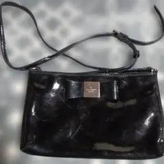 kate spade ブラックショルダーバッグ(袋付き)