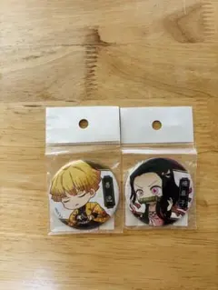 鬼滅の刃 善逸・禰豆子缶バッジ 2個セット未開封