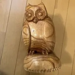 丸太 スギ フクロウ Chainsaw Carving - メルカリ