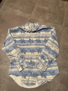 オ*ン様 90s USA製 vintage L.L.Bean 総柄 長袖シャツ