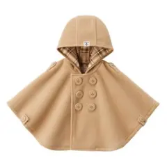 【美品】miki HOUSE フード付きケープジャケット