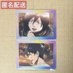 エレン ミカサ 2点 Re:lighting クリアカード 進撃の巨人