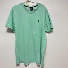 POLO RALPH LAUREN VネックTシャツ/エメラルドグリーン