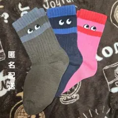 アニヤハインドマーチ ユニクロ キッズ ヒートテック ソックス 3足セット