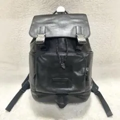 COACH コーチ トラックバックパック リュック レザー ブラック C2710