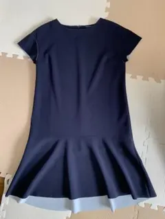 お値下げ中！【美品】トゥモローランド　ワンピース　半袖　ネイビー