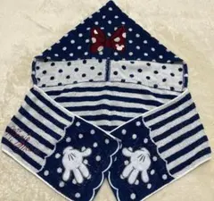 ディズニーリゾート　ミニーマウス フード付きタオル