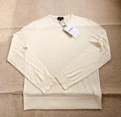 セオリー　未使用タグ付き　クルーニット　ホワイト系ニット　Lサイズ