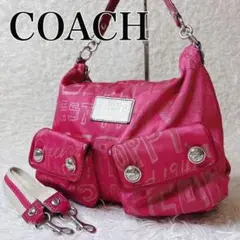 COACH Poppy Shoulder Bag Pink 2way y2k