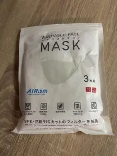 開封済み　未使用　ユニクロ エアリズムマスク 3枚組 ホワイト Lサイズ