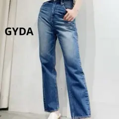 人気！GYDA ジェイダ　シンプルワイドデニムパンツ　ブルー　美品のサムネイル