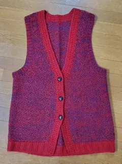 昭和レトロ　ハンドメイド　ベスト