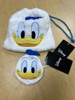ドナルドダック ミニポーチと巾着セット