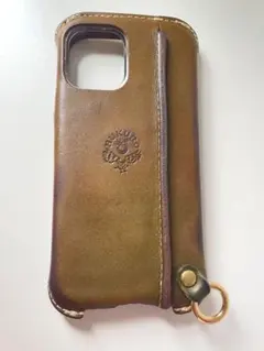 HUKURO iPhone12mini ケース 革 右手持ち グリーンのサムネイル
