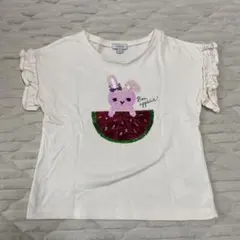 【anyFAM】スパンコールTシャツ 110