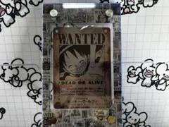 と*と様 ワンピースカード ルフィ WANTED ディスプレイスタンド込み ワンピースカード用 ディスプレイケーススタンド WANTED 手配書
