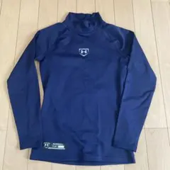 アンダーアーマー YLG BASEBALL ネイビー長袖アンダーシャツ