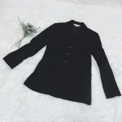 セントエルモ ヴィンテージ テーラードジャケット 黒 9AR スエード風