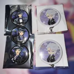 ツイステッドワンダーランドオクタヴィネル寮缶マグネット＆缶バッジチャーム