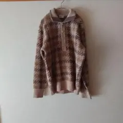 vintage KOBA'C british piper ウール混ポロニット