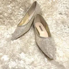 ダイアナ グリッター フラットシューズ２３サイズ