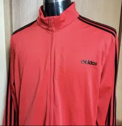 ADIDAS アディダス 3ストライプ トラックジャケット フェラーリレッド