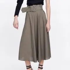 ZARA ベルト　ロングスカート