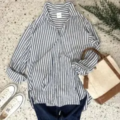 極美品】 25SS スピックアンドスパン コットンボイルチェックシャツ
