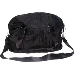 【美品】アニエスベー ボヤージュ 2way ボストンバッグ ナイロン 黒 大容量