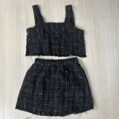 rabyraby ツイードビスチェスカートセットアップ