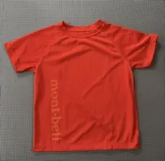 【新品】mont-bell モンベル キッズ 半袖Tシャツ オレンジ 110のサムネイル
