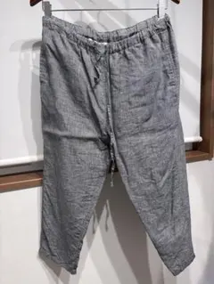 RINEN グレー リネン風 カジュアルパンツ