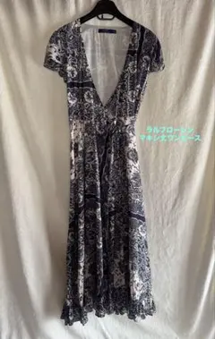 ポロラルフローレン ラップワンピース マキシ丈 バンダナ柄