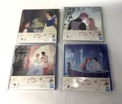 一番くじ　ディズニープリンセス　F賞　ミニキャンバスボード　４点セット