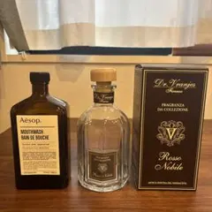 【ガラスボトル】Aesop マウスウォッシュ & Dr. Vranjes