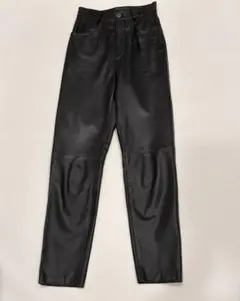 本革パンツ　ストレート　裏地あり