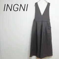 INGNI ブラック　Vネック サロペット　Mサイズ ☆3037のサムネイル