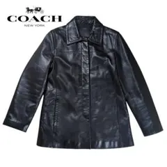 【美品】COACH 90's オールレザー 中綿 カーコート
