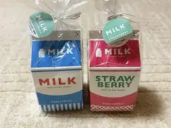 牛乳パック型メモ帳 2個セット 文房具 かわいい