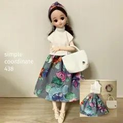 ハンドメイド服111 ドール服セット リカちゃん服サイズ バッグ 小物