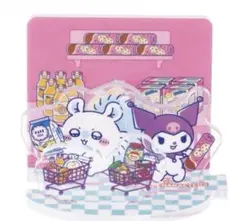 ちいかわ×サンリオキャラクターズ レイヤーアクリルスタンド　モモンガ　クロミ