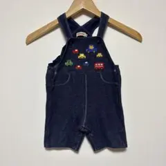 ミキハウス 男の子　車　デニム　サロペット　80cm