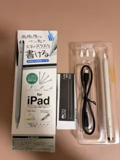iPad用 高感度タッチペン USBケーブル付