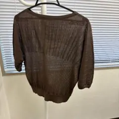 allureville 半袖ニット ブラウン