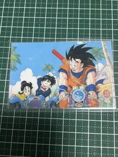 ドラゴンボールZ ラミネートカード 東映 版権許諾証 悟空 悟飯 チチ