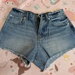 GRL ショートパンツ デニムブルー