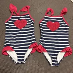 双子女の子用ワンピース水着